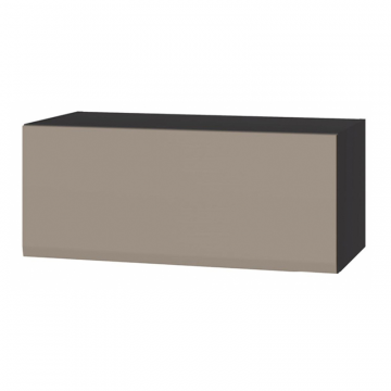 Шкаф навесной Сейдиль 16.314.01 антрацит / веллюто капучино