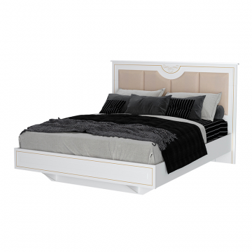Вилла Кровать 1800 мягкая с кроватным основанием (Белый)