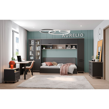 Детская Аурелио. Комплект 3, Антрацит, Блеквуд сатиновый