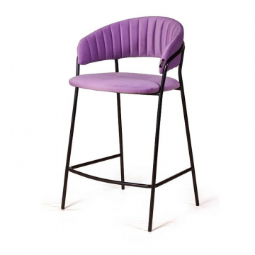 Стул полубарный Kelly, велюр Holland 36