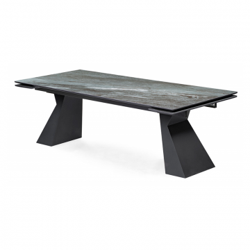 Керамический стол Денхольм 240(300)х100х75 mosco nero matt / черный