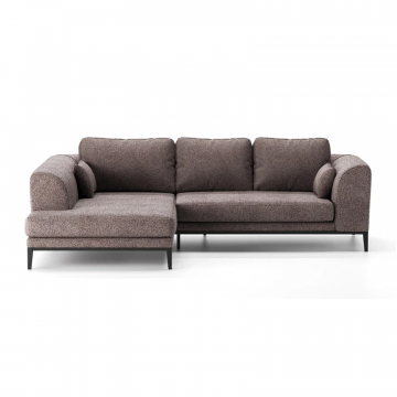 Диван с длинным подлокотником Nelly левый угол Гармония букле col.04