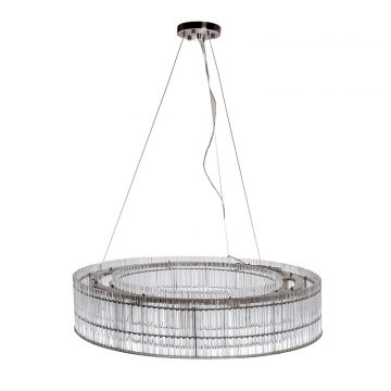 91GH-80568 Люстра подвесная никель/стекло прозрач. d85*h150см