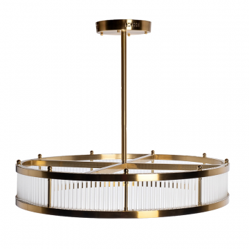 K2KM12850 Люстра Ancona круглая бронза/стекло прозр. d85см