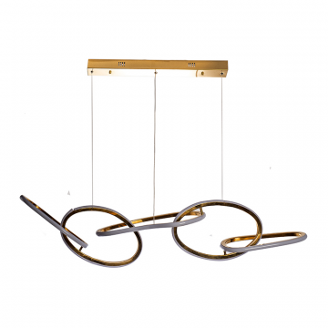 K2KML15105 Люстра подвесная Flow золото 120см