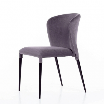 Стул Albert (Альберт), бархат светло-серый 26
