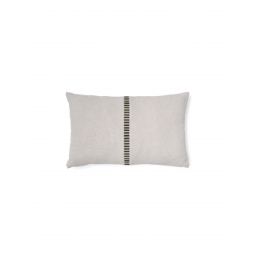 Ardit Чехол для подушки бежевого цвета с зеленой вышитой полосой 30 x 50