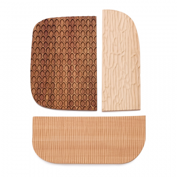 Trivax Стеновая панель из 3 частей из древесины акации