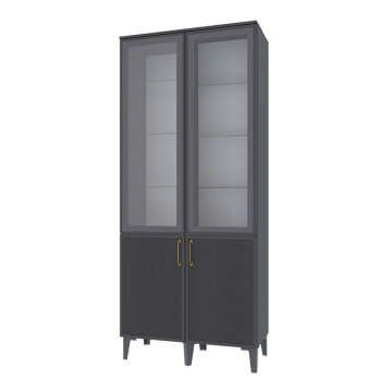 Шкаф-витрина Толедо ТШ-3, Графит серый