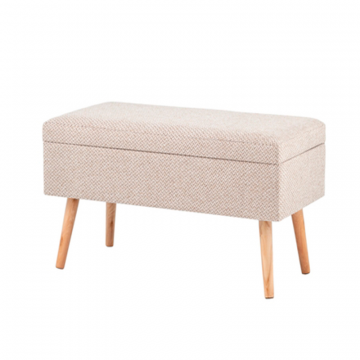 Банкетка Сторми с ящиком бежевый