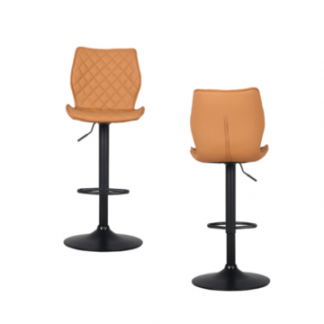 Комплект стульев барных Dome экокожа коричневый 2 шт