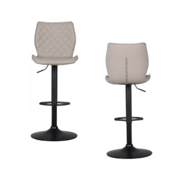 Комплект стульев барных Dome экокожа серый 2 шт