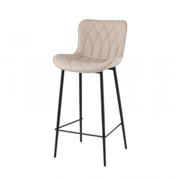 Стул барный Vault экокожа серый