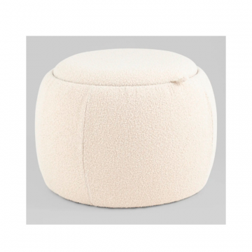 Пуф-столик Люкке с ящиком бежевый