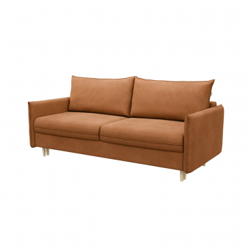 СКАНДИ Диван тканевый прямой терракотовый