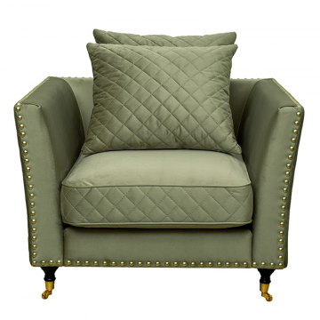 Кресло Sorrento, велюр оливковый Colt1002 98*101*88см