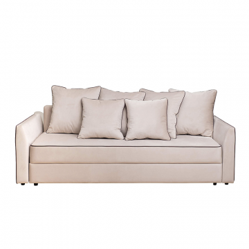 Диван Mores(K)/VD кант трехмест.раскл. велюр беж. Colton 002-BEG 226*103*94