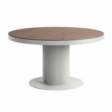 Обеденный стол Вельвет-Ф круглый  1000x750, Шпон дуба