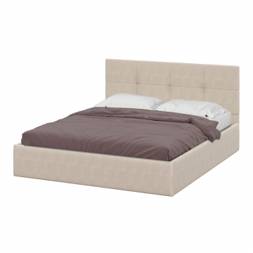 Кровать с основанием двойная №4, Бежевый