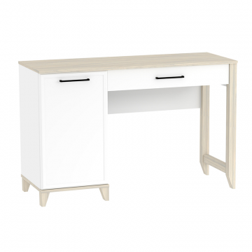 Стол туалетный Аурелио 43, Блэквуд Сатиновый, Белый