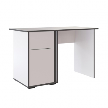 Стол письменный Асцелла, Белый, Графит серый