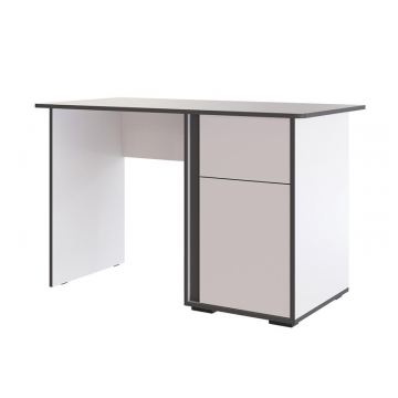 Стол письменный Асцелла, Белый, Графит серый