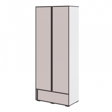 Шкаф Асцелла, Белый, Графит серый