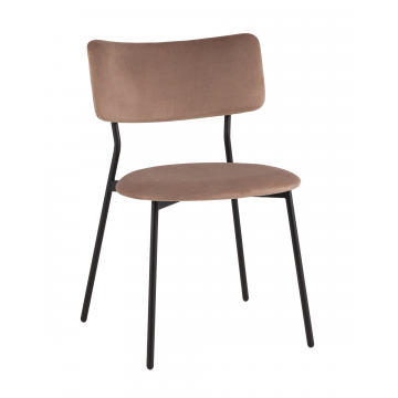 Стул Амелия велюр коричневый