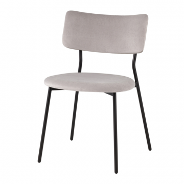 Стул Амелия велюр светло-серый