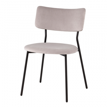 Стул Амелия велюр светло-серый