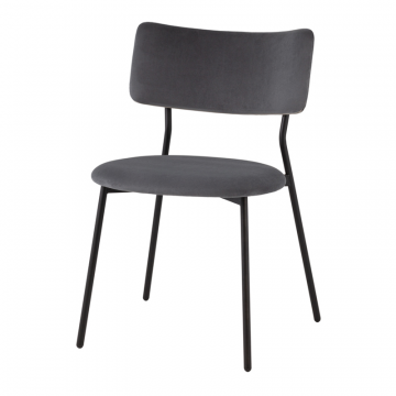 Стул Амелия велюр темно-серый