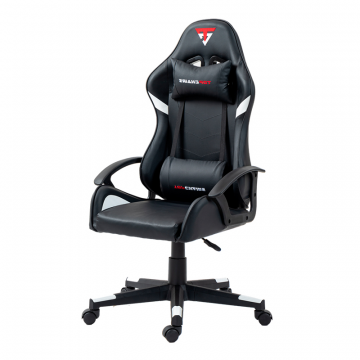 Кресло спортивное TopChairs Warden черно-белый