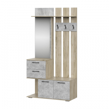 Готовая прихожая Вальс ВШ-1 дуб крафт серый / бетонный камень