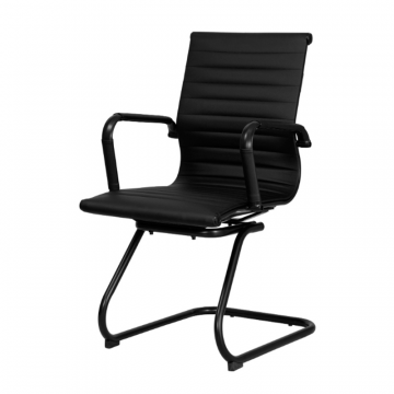Офисное кресло для посетителей DOBRIN CODY BLACK, чёрный