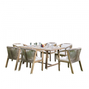 Комплект стол+стулья(6 шт.) MICHELLE из натуральной акации