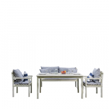 Комплект стол и кресла SIERRA белого цвета