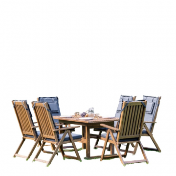 Комплект стол+стулья KIMBERLY на 6 персон(прямоугольный стол)