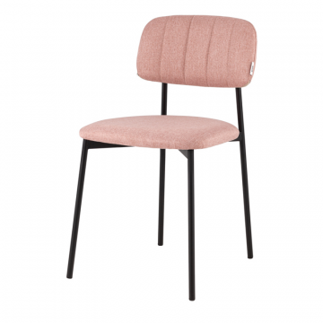 Стул Майло рогожка розовый