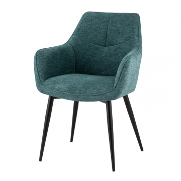 Стул обеденный Lynet рогожка голубой