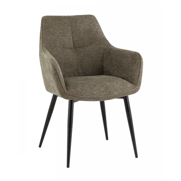 Стул обеденный Lynet рогожка серо-зеленый