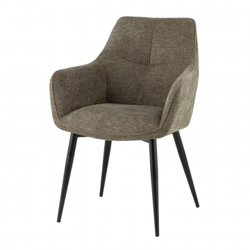 Стул обеденный Lynet рогожка серо-зеленый