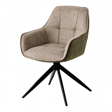 Стул обеденный Alba экокожа коричневый