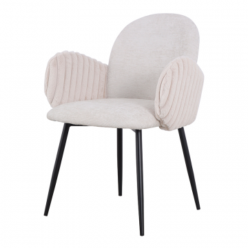 Стул обеденный Wave Stripes букле светло-серый