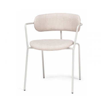 Стул на металлокаркасе Маки бежевый / серый матовый