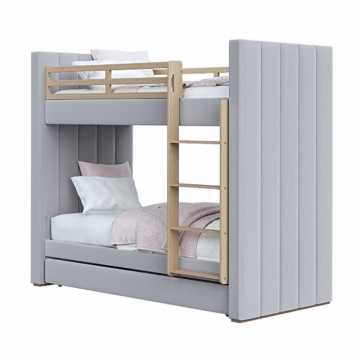 Кровать двухъярусная Cosy антивандальная ткань (серый)