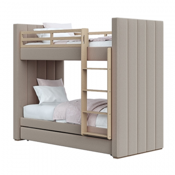 Кровать двухъярусная Cosy антивандальная ткань (бежевый)