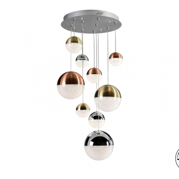 Подвесной светильник Sphere 9L LED Ø50 DIM разноцветный