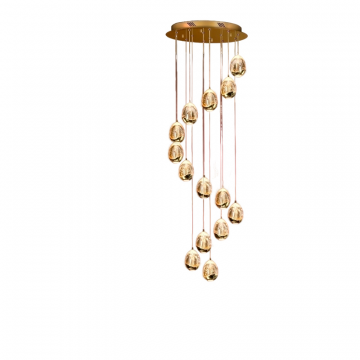 Люстра Rocio LED 14L DIM золотая