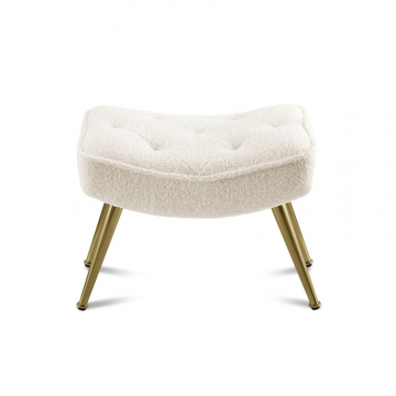 Оттоманка Hygge, слоновая кость/золото