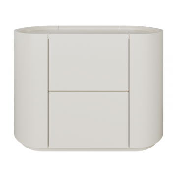 Тумба прикроватная Lagom 2 ящика ширина 60 см (молочный)